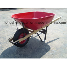 Europa Modelo De Madeira Handle Wheel Barrow